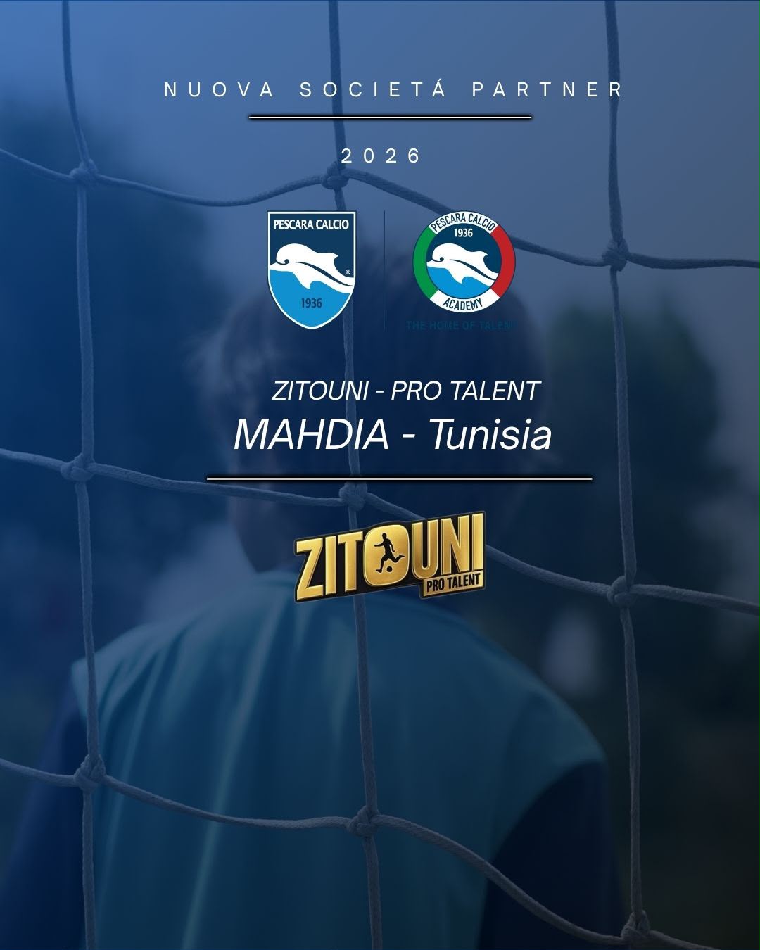 Nuova partnership internazionale: il Pescara Calcio Academy sbarca in Tunisia